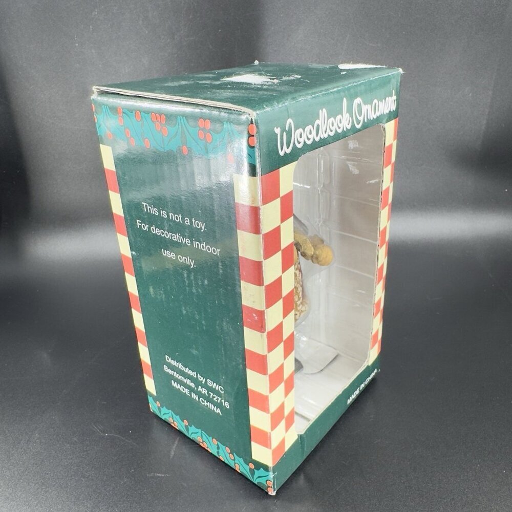 SWC Woodlook Christmas Angel Ornament Figurine Resin Figure New In Box Vintage - Picture 6 of 7